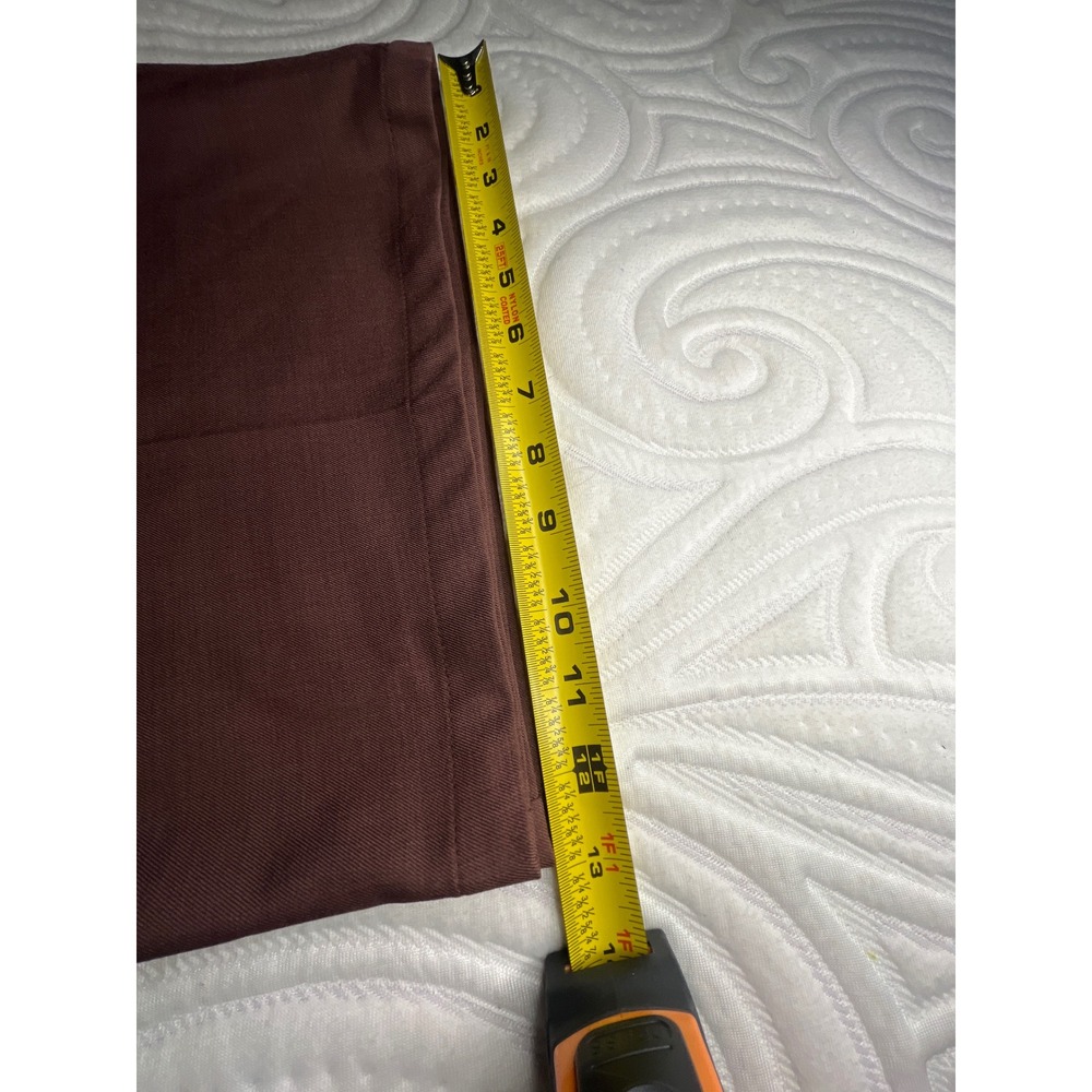 Anewsta Womens High Waisted Extra Wide Leg Pleated Trousers Dark Brown L 8/10 - Picture 11 of 12